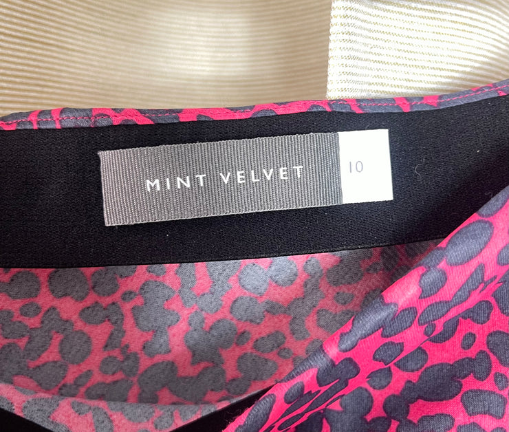 Mint Velvet Leopard Print Skirt - UK 10