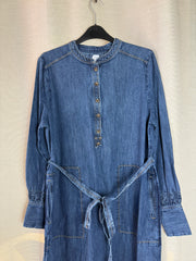 John Lewis Button Front Midi Dress - UK 12