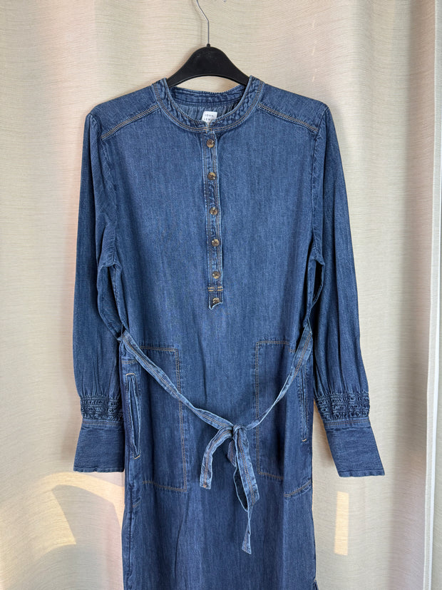 John Lewis Button Front Midi Dress - UK 12
