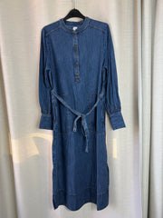John Lewis Button Front Midi Dress - UK 12