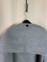 John Lewis grey wool scarf coat - Large