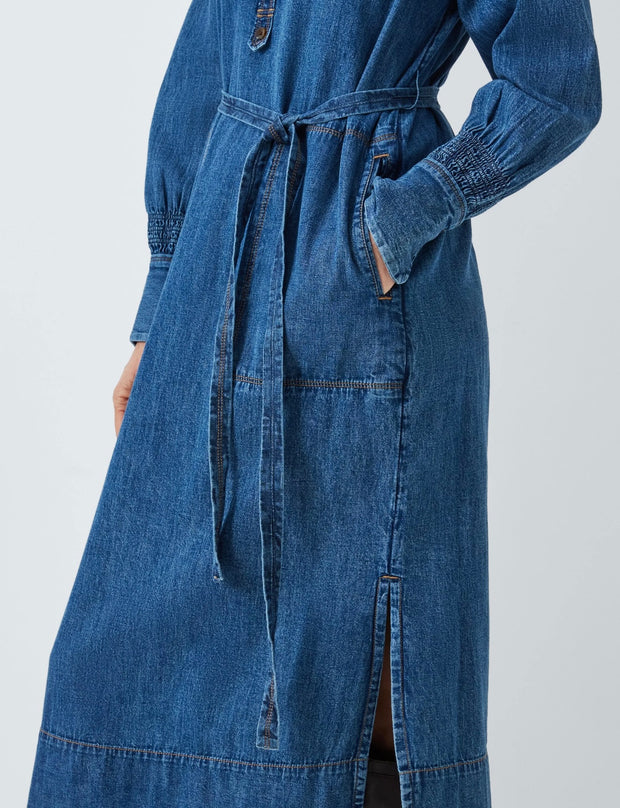 John Lewis Button Front Midi Dress - UK 12