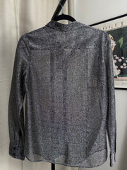 &Other Stories sheer metallic blouse - Size 10