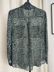 Mint Velvet Leopard Print Blouse - Size 10