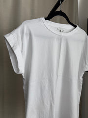 Reiss capped sleeve white tee - SMALL