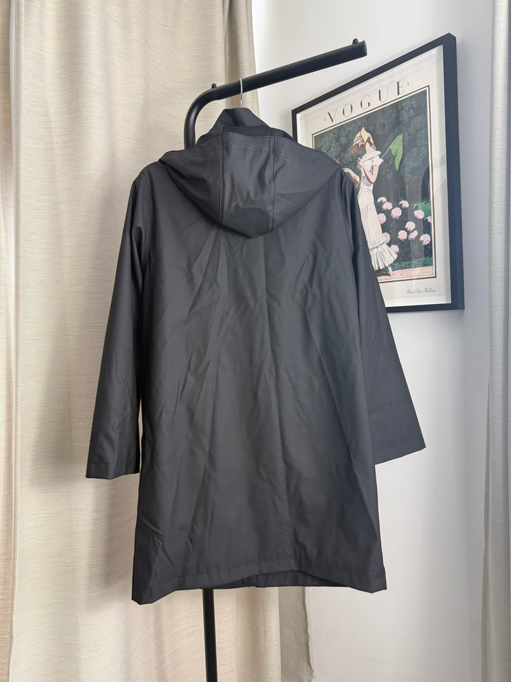 Marks and Spencer Black Rain Coat - UK 12