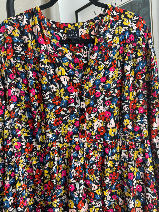 John Lewis Floral Dress - UK 14