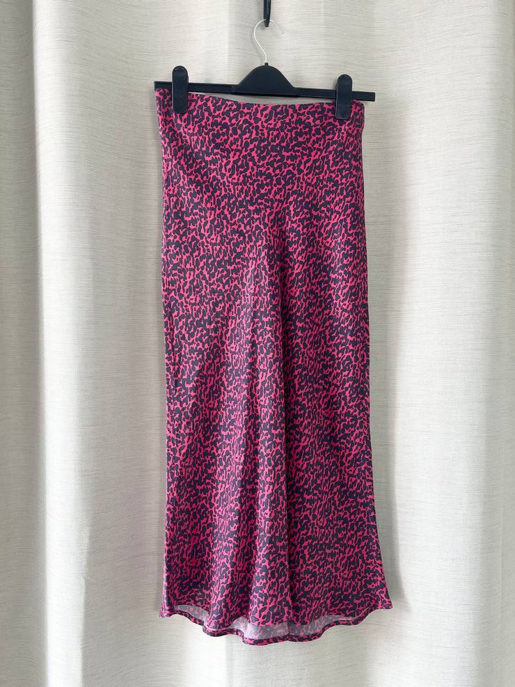 Mint Velvet Leopard Print Skirt - UK 10