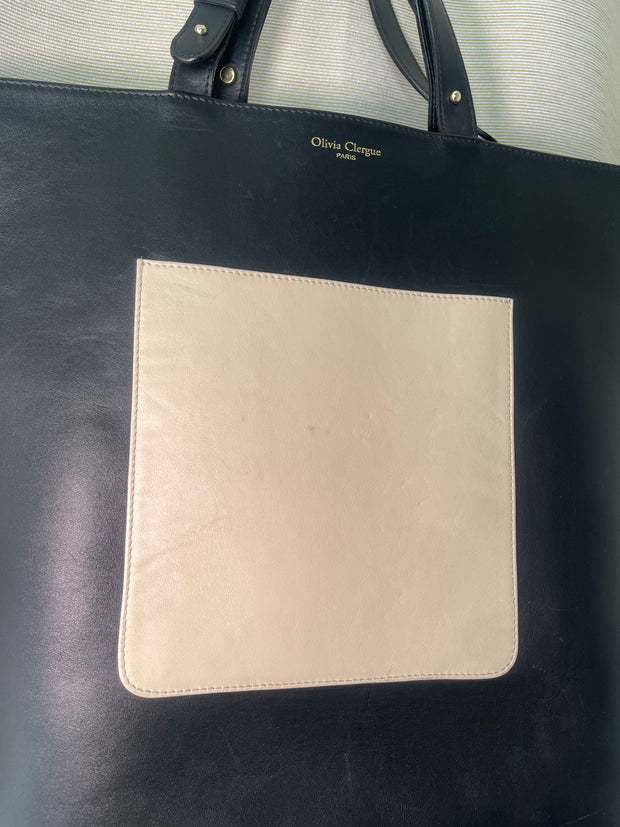Olivia Clergue Leather Tote Bag