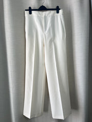 Zara butter yellow ecru straight trousers - Medium